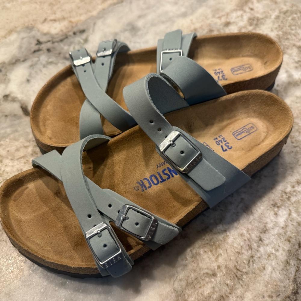 Birkenstock sage green Sandals Size 37